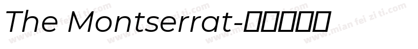 The Montserrat字体转换